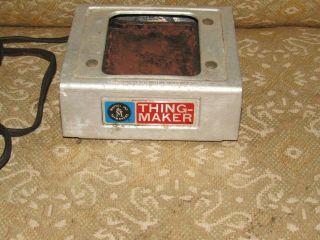 Vintage Mid - Century Mod 1964 Mattel Thing Maker Heater / Mold Baker Toy No 4477