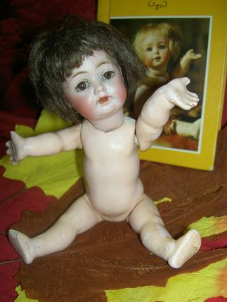 Very Rare Antique Bisque Jd Kestner Germany 260 Toddler Doll With Starfish Hands