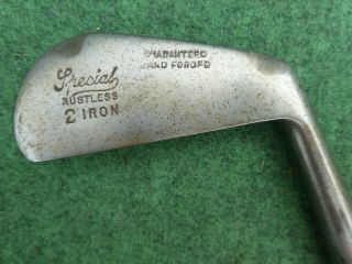 Playable Vintage Hickory Special 2 Iron Sw C7 Old Golf Memorabilia