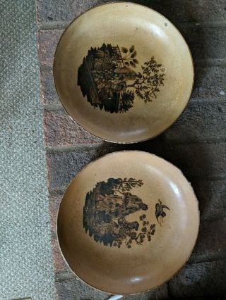 Vintage Antique Chinese Card Paper Bowl