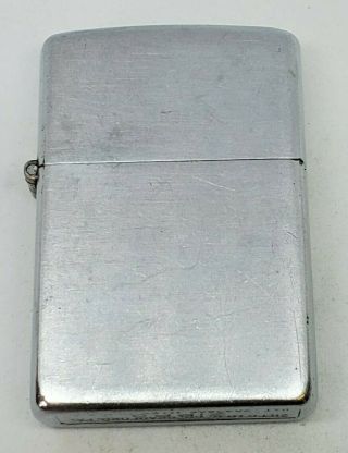 Vintage 1950s Zippo Lighter 2032695 W Insert Con