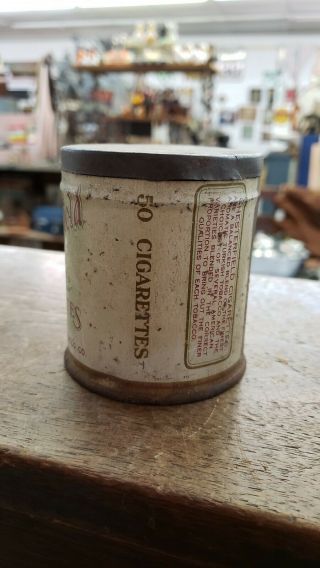 2 Chesterfield Cigarette Tobacco Tins Round and Flat 3