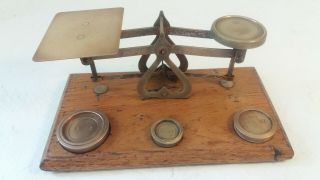 Vintage Brass Postal Scales,  Postage Scales,  Letter Scales