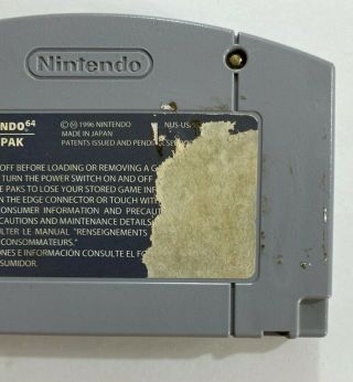 Vintage Mario Nintendo 64 Game Cartridge 3