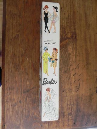 Vintage Ponytail BARBIE Doll BOX Mattel 850 Brunette 3