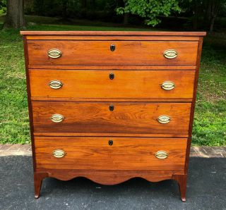 Antique 19th Century Federal Sheraton Chest Of Drawers - Available