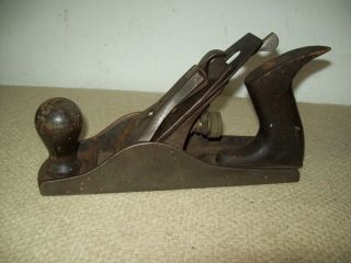 Vintage Unmarked No 4 Wood Plane Stanley Rule & Level Co.  Iron
