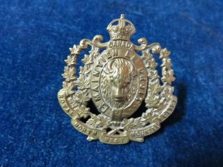 Rare Orig Antique Obsolete " Rnwmp " Cap Badge Royal North West Mounted Police