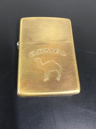 Vintage Brass 1932 - 1991 Zippo Standing Camel Brass Lighter