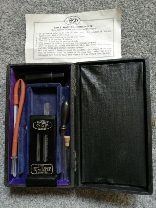 Vintage Haemoglobinometer Medical Instruments In Case