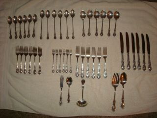 Vintage Fine Arts Sterling Silver Southern Colonial Place Settings &