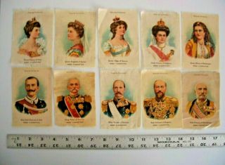 Complete Set Ca1910 S79 Nebo Cigarettes " Rulers " Of The Balkans Tobacco Silks
