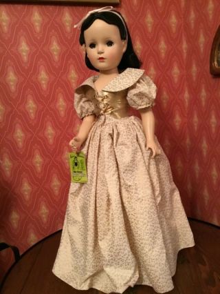 Madame Alexander Rare 21 " Snow White W/walt Disney Tag Exquisite Doll