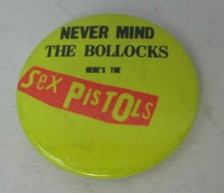 Sex Pistols Nmtb Vintage 38mm Late 1970s Us Badge Pin Button Punk Wave
