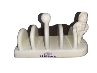 Vintage Lurpack Butter Ceramic Promotional Toast Rack In
