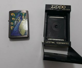 Zippo lighter Barrett Smythe Collector Peacock 3