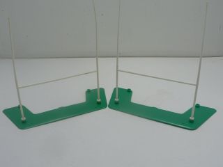 Subbuteo Vintage Rugby Goal Posts And Bases,  No Repairs.