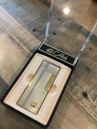 Vintage Colibri Of London Lighter - Gold Old Stock