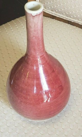 Antique 19th Century Chinese Langyao Shang De Boeuf Oxblood Vase