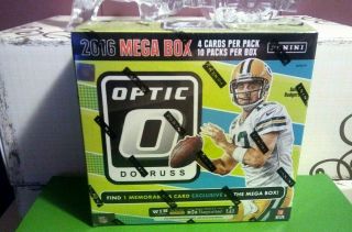 2016 Panini Donruss Optic Football Mega Box 10 Packs (4) Cards Per 5 Rc On Ave