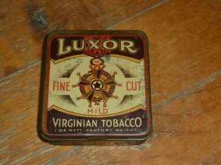 Luxor Tobacco Tin Michelides Perth Australian Made 1oz Fine Cut Mild