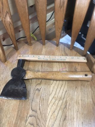 Vintage Hand Forged Old Vintage Hennepin Carpenters Axe Hatchet Hammer Combo