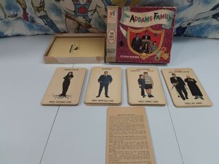 Vintage 1965 Milton Bradley The Addams Family Card Game 4536 Missing 1 Card
