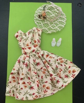 1960’s Vintage Barbie Clone Summer Dress With Accessories