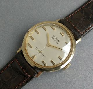 Jaeger Lecoultre Automatic 10k Gold Vintage Watch 1958