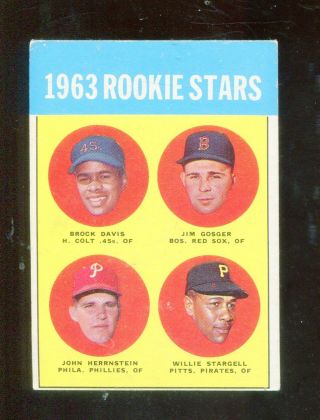 1963 Topps Willie Stargell Rc 553 Ex,  Scc8557