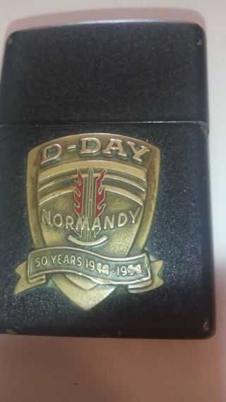 Zippo 1944 - 1994 50th Anniversary D Day Normandy Landing Lighter [ Used]