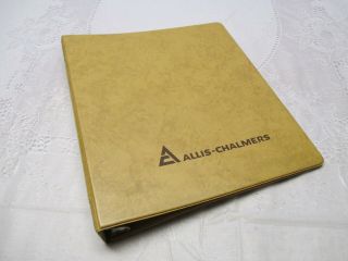 Allis - Chalmers,  Three Ring Binder Fits 8.  5 X 11 Paper,  Vintage Folder