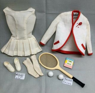 Barbie Vintage Mattel Doll Clothes 941 Tennis Anyone 1962 - 1964