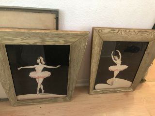 Vintage 1950s Carlo Of Hollywood Ballerina Paintings - Pair
