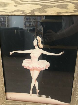 Vintage 1950s Carlo Of Hollywood Ballerina Paintings - Pair 3