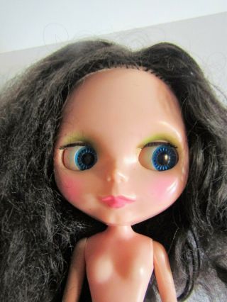 1972 Kenner Blythe Doll Brunette And Eyes Work Raven