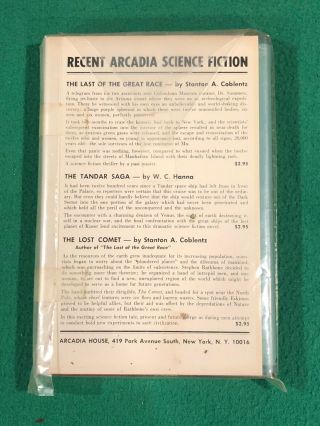 Journey to the Stars,  Francis G.  Rayer,  Arcadia H/C D/J,  Vintage Science Fiction 2