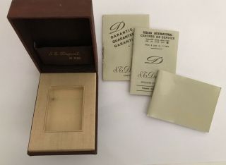 St Dupont Ligne 1 (small) Brown Lighter Box & All Papers -