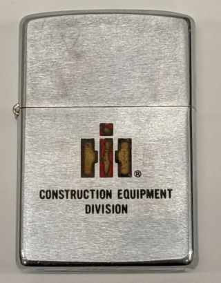 Vtg Zippo Ih International Harvester Construction Equipment Advertising Lighter