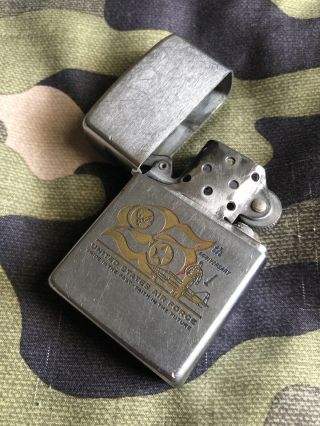 1972 Vintage Zippo Lighter 25th Anniversary United States Air Force Military 3