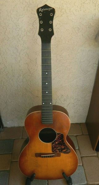 Old Vintage Gibson Kalamazoo Acoustic Guitar For Restoration