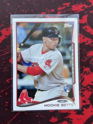 Mookie Betts 2014 Topps Update Us - 26 Rc Dodgers Rookie