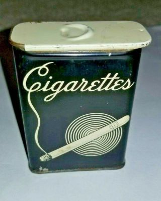 Vintage Tin Cigarette Case - World War Ii Era