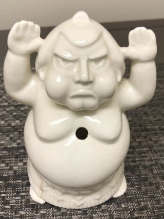 Vintage Benihana Of Tokyo Sumo Wrestler White Ceramic Tiki Mug Japan
