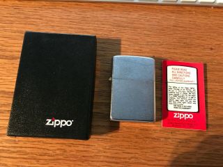 Vintage Zippo Lighter 1976 Chrome