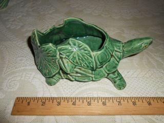 Vintage Mccoy Art Pottery Large Turtle Planter Flower Pot Vase Figure Fine