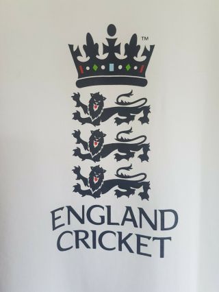 Vintage rare Mens ICC World Twenty20 England 09 Cricket white T Shirt top,  XL 2