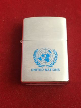 Zippo C 07 Lighter United Nations Logo