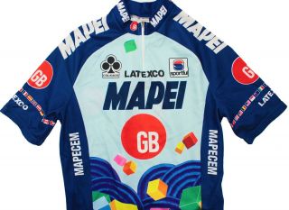 Men ' s Vintage MAPEI Colnago Sportful Cycling Bike Racing Jersey Shirt Medium M 2