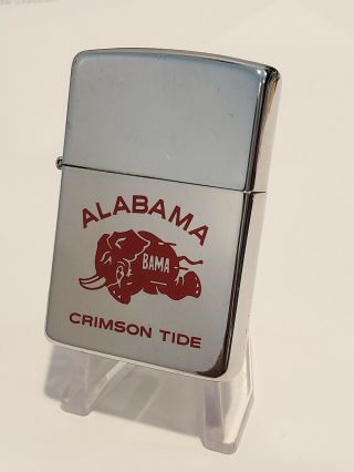 1989 Vintage Zippo Lighter University Of Alabama Crimson Tide Ncaa Football Roll